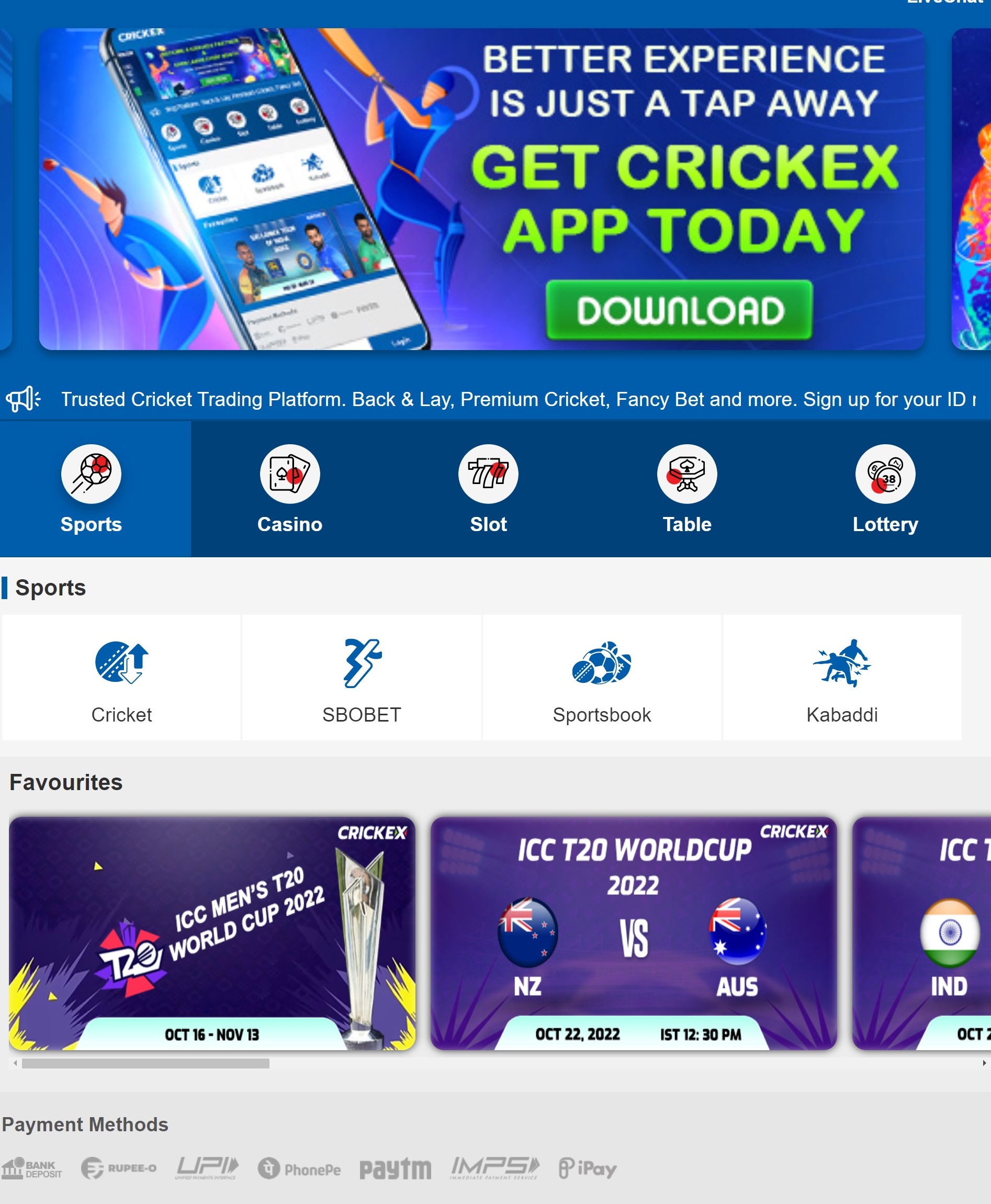 Crickex App - भारत की गैम्बलिंग इंडस्ट्री में निस्संदेह रूप से सबसे आगे